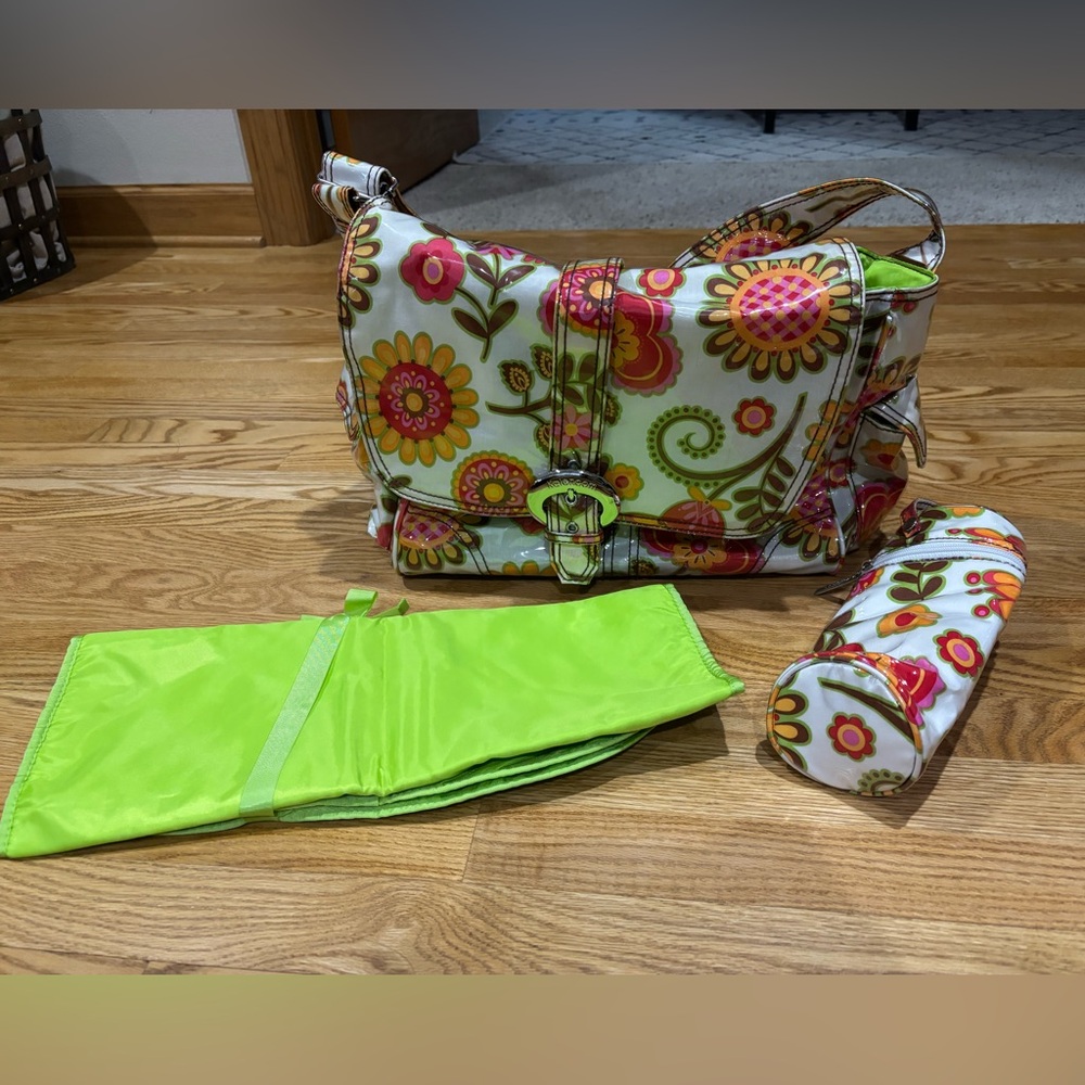 NEW Kalencom New Orleans Floral Diaper or Beach Bag